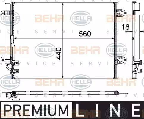 HELLA 8FC 351 319-421 - Condensatore, Climatizzatore www.autoricambit.com