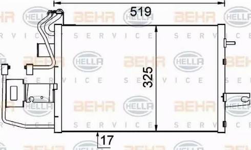 HELLA 8FC 351 319-171 - Condensatore, Climatizzatore www.autoricambit.com