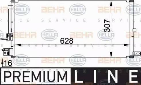 HELLA 8FC 351 318-401 - Condensatore, Climatizzatore www.autoricambit.com