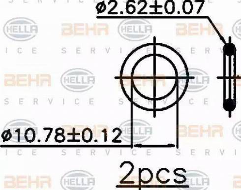 HELLA 8FC 351 318-691 - Condensatore, Climatizzatore www.autoricambit.com