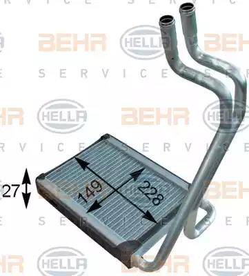 HELLA 8FH 351 315-721 - Scambiatore calore, Riscaldamento abitacolo www.autoricambit.com