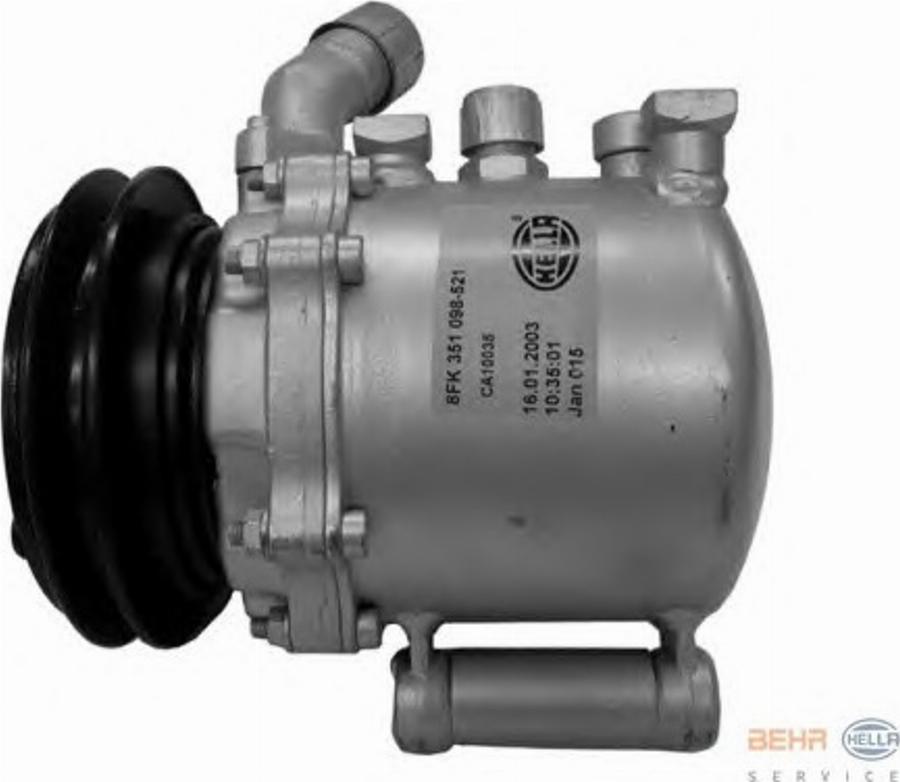 HELLA 8FK 351 098-521 - Compressore, Climatizzatore www.autoricambit.com