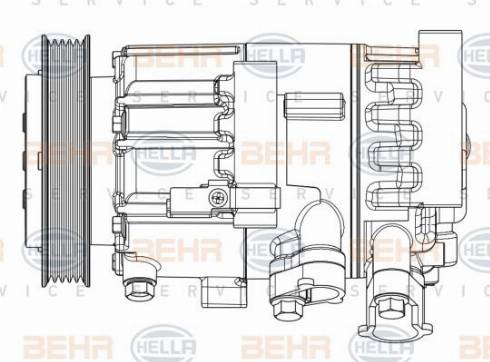 HELLA 8FK 351 008-091 - Compressore, Climatizzatore www.autoricambit.com