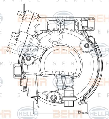 HELLA 8FK 351 008-151 - Compressore, Climatizzatore www.autoricambit.com