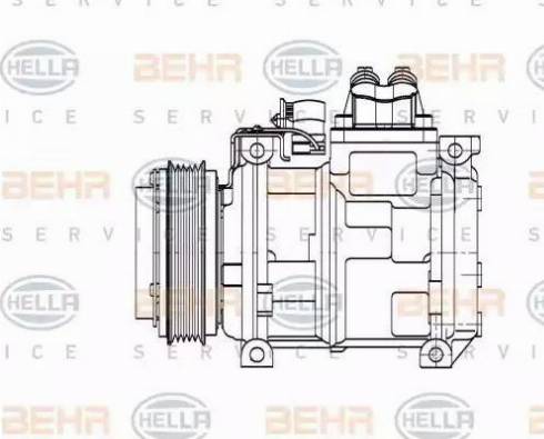 HELLA 8FK 351 110-131 - Compressore, Climatizzatore www.autoricambit.com