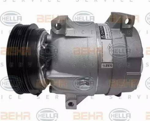 HELLA 8FK 351 134-431 - Compressore, Climatizzatore www.autoricambit.com