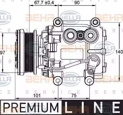 HELLA 8FK 351 134-221 - Compressore, Climatizzatore www.autoricambit.com