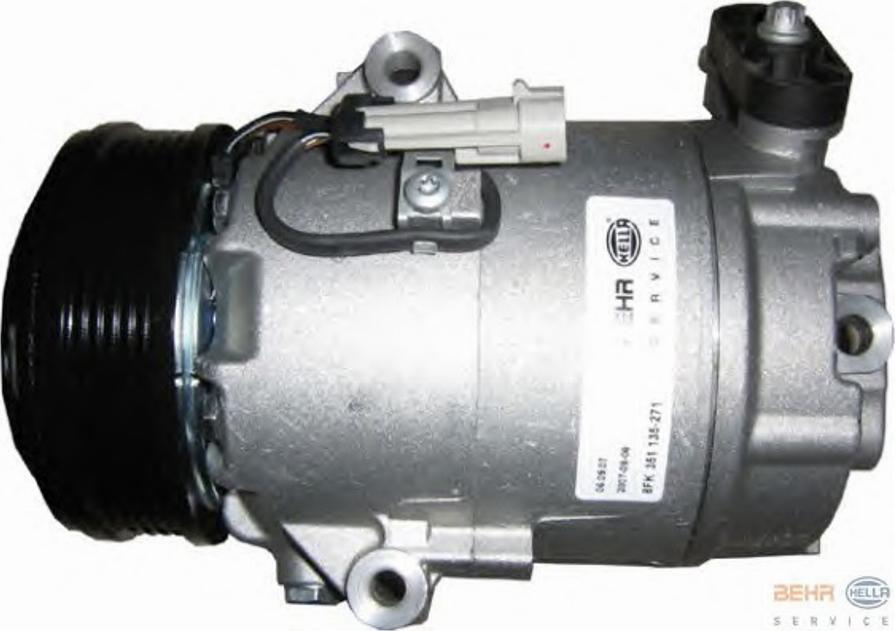 HELLA 8FK351135271 - Compressore, Climatizzatore www.autoricambit.com