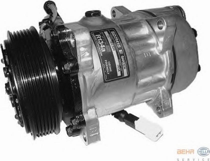 HELLA 8FK 351 126-361 - Compressore, Climatizzatore www.autoricambit.com