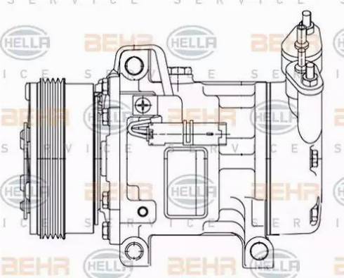 HELLA 8FK 351 316-051 - Compressore, Climatizzatore www.autoricambit.com