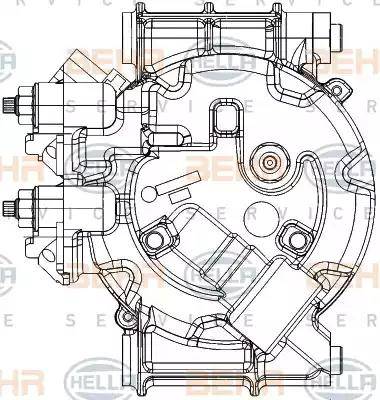 HELLA 8FK 351 334-441 - Compressore, Climatizzatore www.autoricambit.com