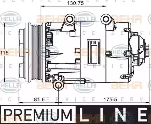 HELLA 8FK 351 334-051 - Compressore, Climatizzatore www.autoricambit.com