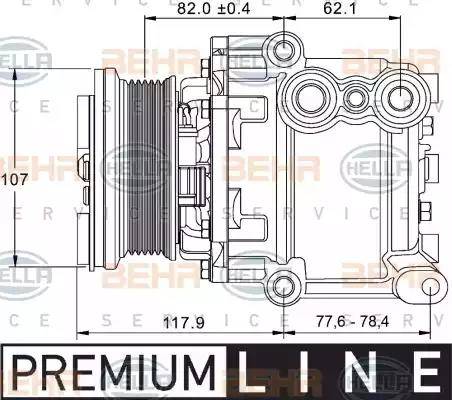 HELLA 8FK 351 334-081 - Compressore, Climatizzatore www.autoricambit.com