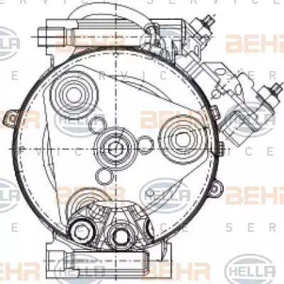 HELLA 8FK 351 334-391 - Compressore, Climatizzatore www.autoricambit.com