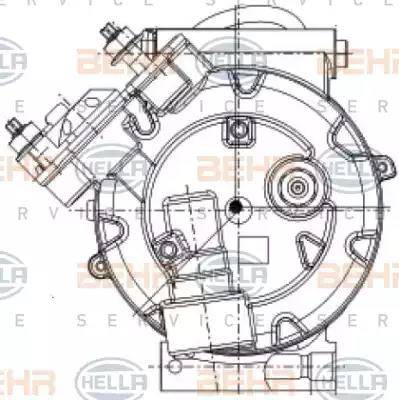 HELLA 8FK 351 334-391 - Compressore, Climatizzatore www.autoricambit.com