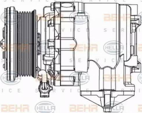 HELLA 8FK 351 334-331 - Compressore, Climatizzatore www.autoricambit.com