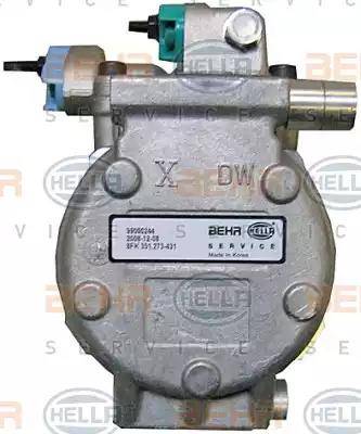 HELLA 8FK 351 273-431 - Compressore, Climatizzatore www.autoricambit.com