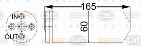 HELLA 8FT 351 192-614 - Essiccatore, Climatizzatore www.autoricambit.com