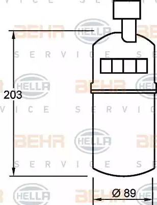 HELLA 8FT 351 335-041 - Essiccatore, Climatizzatore www.autoricambit.com