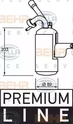 HELLA 8FT 351 335-051 - Essiccatore, Climatizzatore www.autoricambit.com