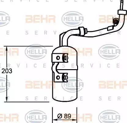 HELLA 8FT 351 335-061 - Essiccatore, Climatizzatore www.autoricambit.com