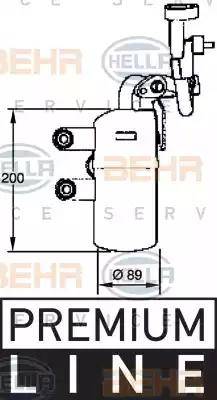 HELLA 8FT 351 335-111 - Essiccatore, Climatizzatore www.autoricambit.com