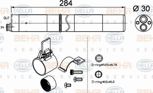 HELLA 8FT 351 200-274 - Essiccatore, Climatizzatore www.autoricambit.com