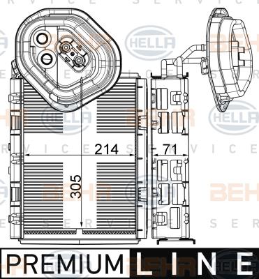 HELLA 8FV 351 003-591 - Evaporatore, Climatizzatore www.autoricambit.com