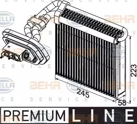 HELLA 8FV 351 331-021 - Evaporatore, Climatizzatore www.autoricambit.com