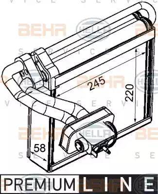 HELLA 8FV 351 331-231 - Evaporatore, Climatizzatore www.autoricambit.com