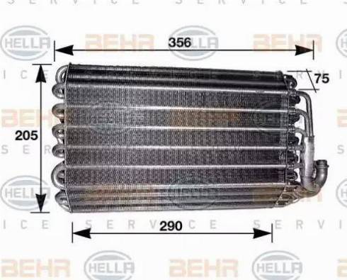 HELLA 8FV 351 210-571 - Evaporatore, Climatizzatore www.autoricambit.com