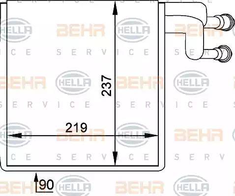 HELLA 8FV 351 211-041 - Evaporatore, Climatizzatore www.autoricambit.com