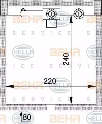 HELLA 8FV 351 211-071 - Evaporatore, Climatizzatore www.autoricambit.com