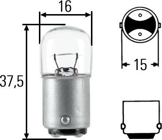 HELLA 8GA 002 071-371 - Lampadina, Luce targa www.autoricambit.com