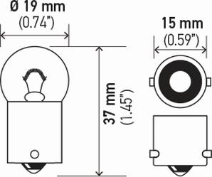 HELLA 8GA 178 560-021 - Lampadina, luce di posizione posteriore www.autoricambit.com