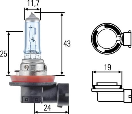 HELLA 8GH 008 356-151 - Lampadina, Faro principale www.autoricambit.com