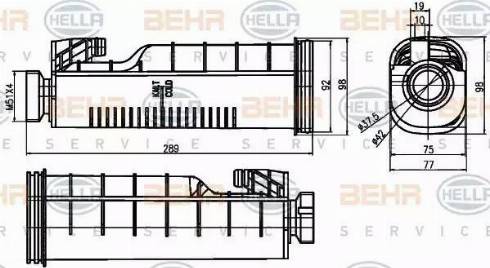 HELLA 8MA 376 755-091 - Serbatoio compensazione, Refrigerante www.autoricambit.com