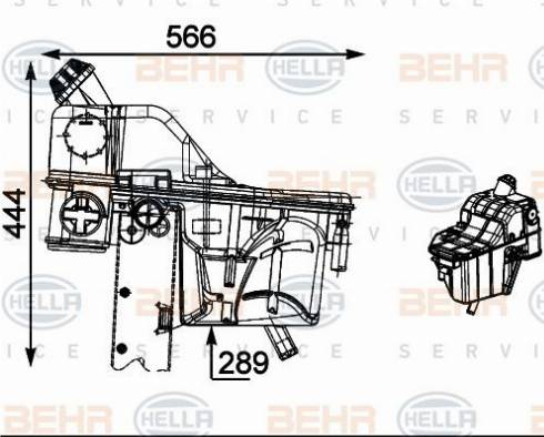 HELLA 8MA 376 705-094 - Serbatoio compensazione, Refrigerante www.autoricambit.com