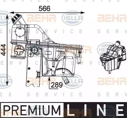 HELLA 8MA 376 705-471 - Serbatoio compensazione, Refrigerante www.autoricambit.com