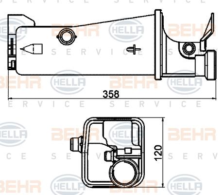 HELLA 8MA 376 702-174 - Serbatoio compensazione, Refrigerante www.autoricambit.com