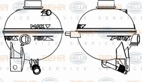 HELLA 8MA 376 702-354 - Serbatoio compensazione, Refrigerante www.autoricambit.com