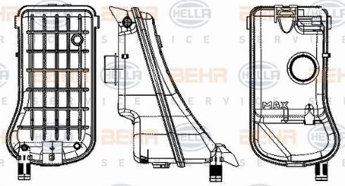 HELLA 8MA 376 702-374 - Serbatoio compensazione, Refrigerante www.autoricambit.com