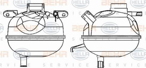 HELLA 8MA 376 702-294 - Serbatoio compensazione, Refrigerante www.autoricambit.com