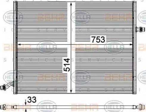 HELLA 8MK 376 908-041 - Radiatore, Raffreddamento motore www.autoricambit.com