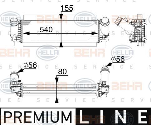 HELLA 8ML 376 747-301 - Intercooler www.autoricambit.com