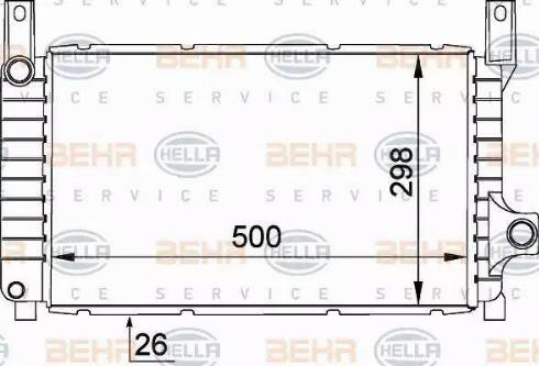 HELLA 8MK 376 764-481 - Radiatore, Raffreddamento motore www.autoricambit.com