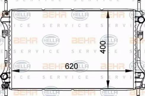 HELLA 8MK 376 764-101 - Radiatore, Raffreddamento motore www.autoricambit.com