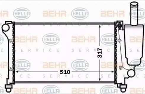 HELLA 8MK 376 767-741 - Radiatore, Raffreddamento motore www.autoricambit.com