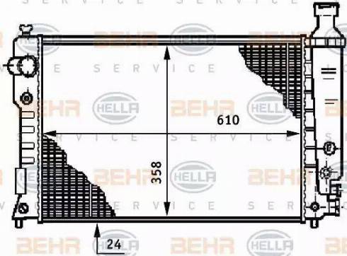 HELLA 8MK 376 708-681 - Radiatore, Raffreddamento motore www.autoricambit.com