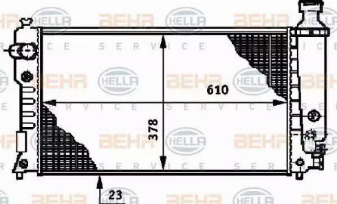 HELLA 8MK 376 719-601 - Radiatore, Raffreddamento motore www.autoricambit.com